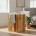 Tabure Teak Küp Form Drift Ahşap