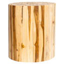 Tabure Teak Silindir Form Drift Ahşap