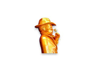 Takım Elbiseli Bronz Figür Şapkalı Lüks Polyester Heykel-Heykel-Irmak Artworks-NowShopFun