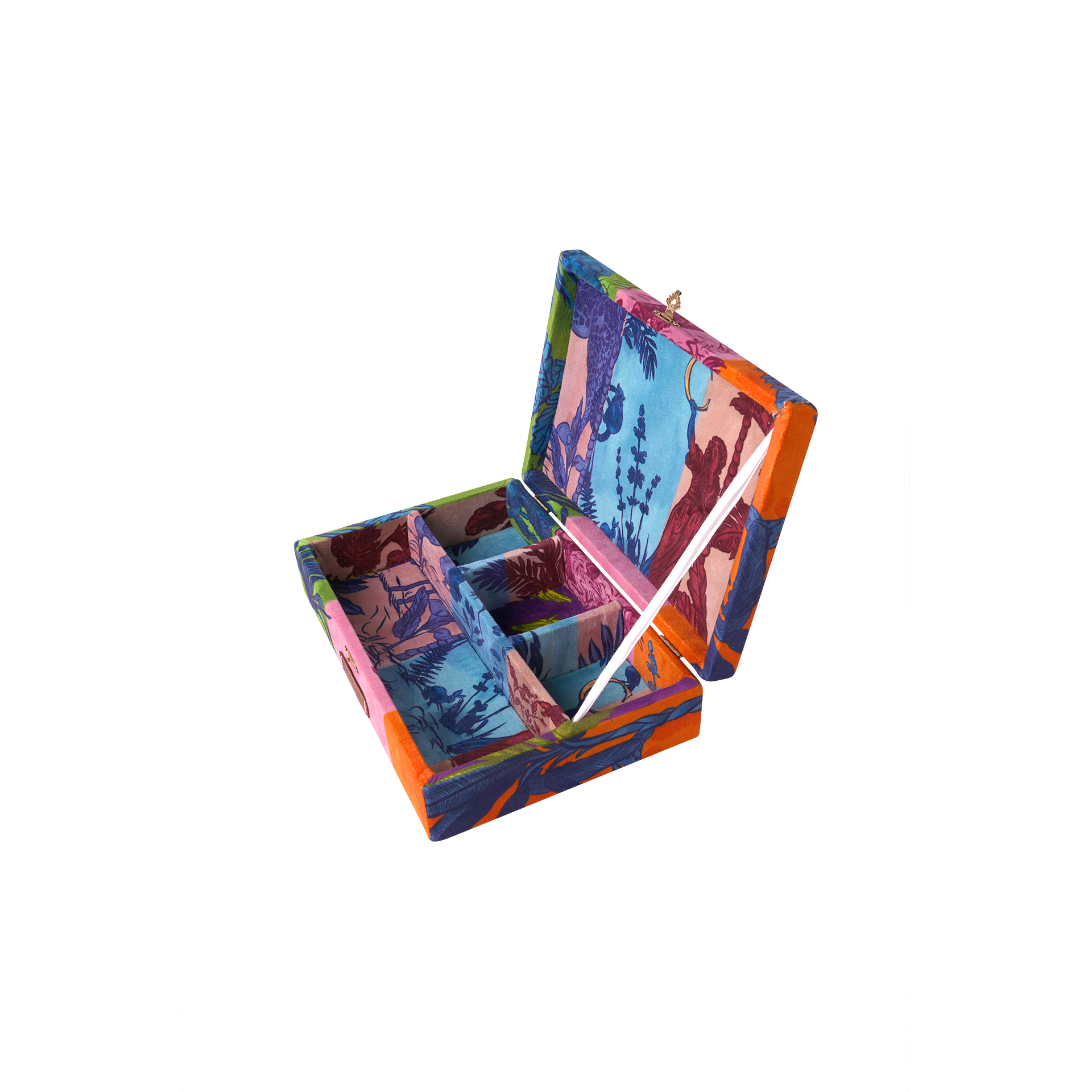 Tasarım Desenli Bölmeli Aksesuar Mücevher Kutusu