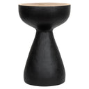 Teak Siyah Üst Naturel Tabure