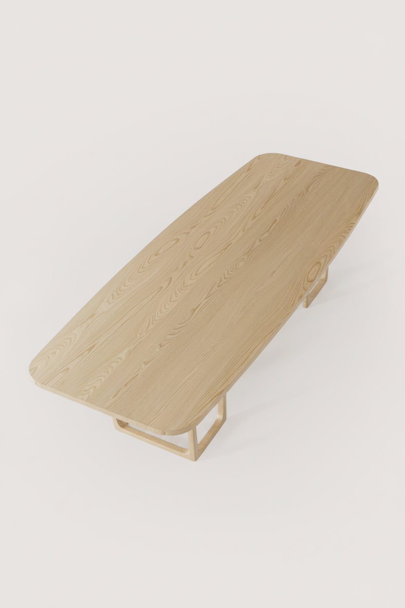 Tella Naturel Masif Meşe Yemek Masası