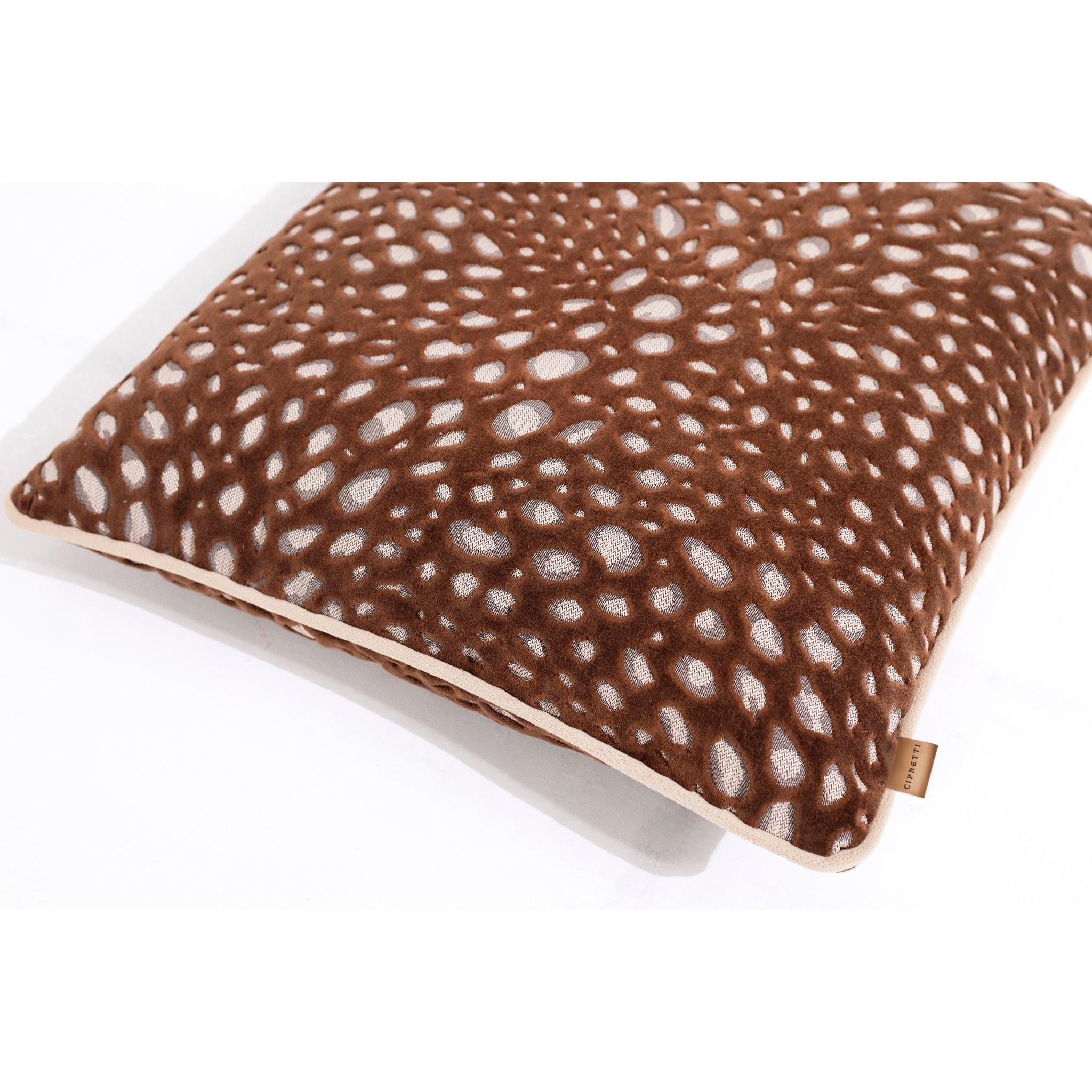 Terra Dokulu Toprak Kadife Kırlent