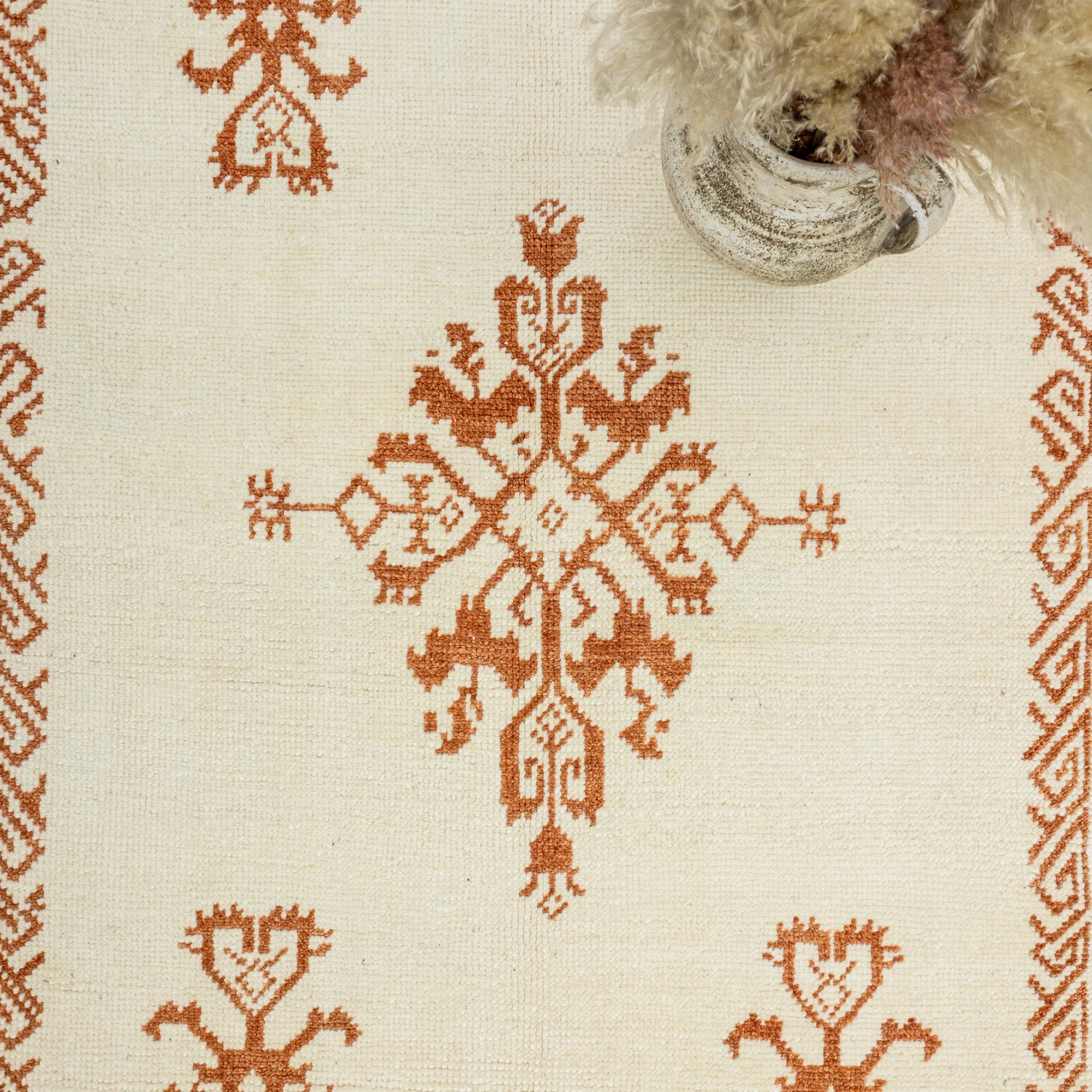 Tetsu İlkel Tasarımlı Yün Halı 122X183 Cm