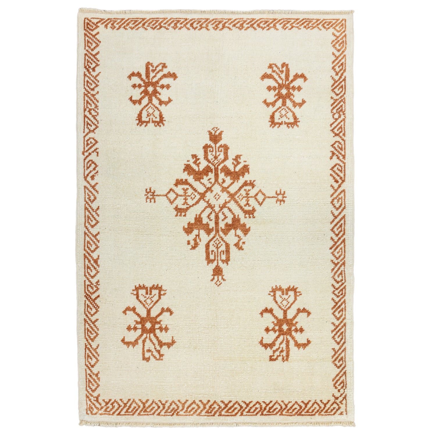 Tetsu İlkel Tasarımlı Yün Halı 122X183 Cm