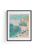 The Beach And The Falaise D'Amont Claude Monet Baskı