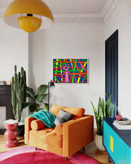 The Groovy Cat Pt.2 | 70x100 Cm-Tablo-Fırat Aydın Works-NowShopFun
