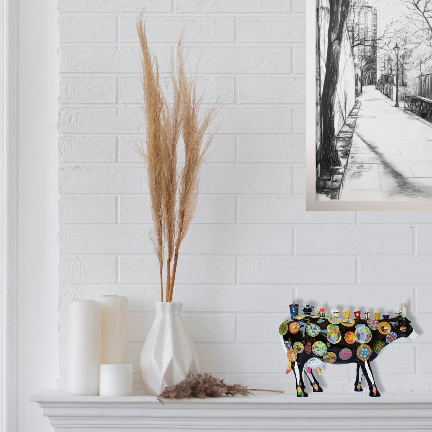 The Moo Potter - El Yapımı İnek Figürü