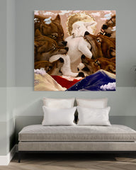 The Wolf And The Lamb Tablo-Tablo-EUDOIMONIART-NowShopFun