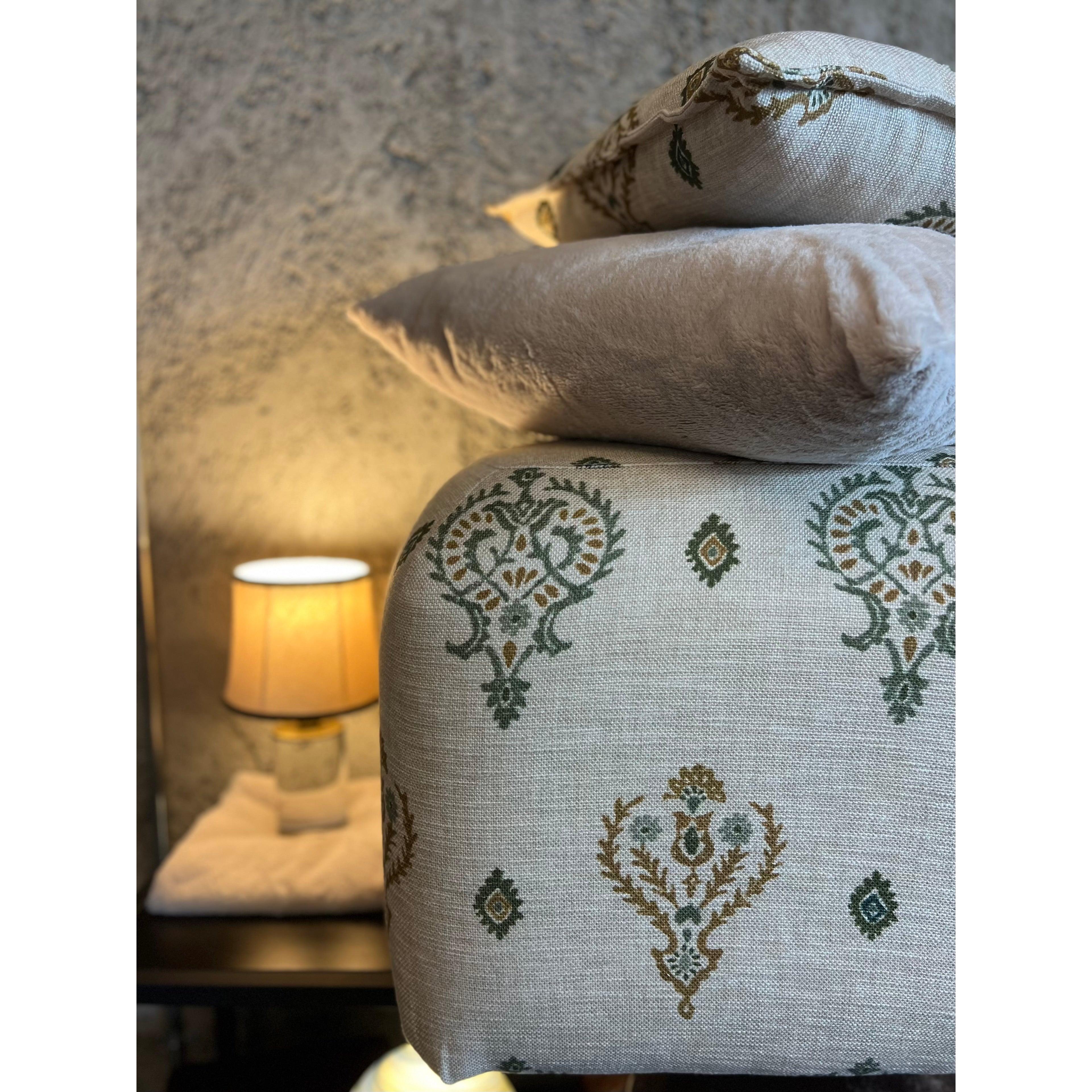 Thot, Pamuk Keten Puf/Yan Koltuk