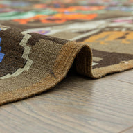 Thyra El Dokuma Azeri Motifli Kilim 208X398 Cm-Kilim & Halı-Soho Antiq-NowShopFun