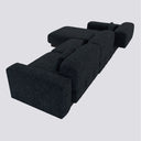 Tierra 3'lü Daybed Koltuk - Koyu Gri