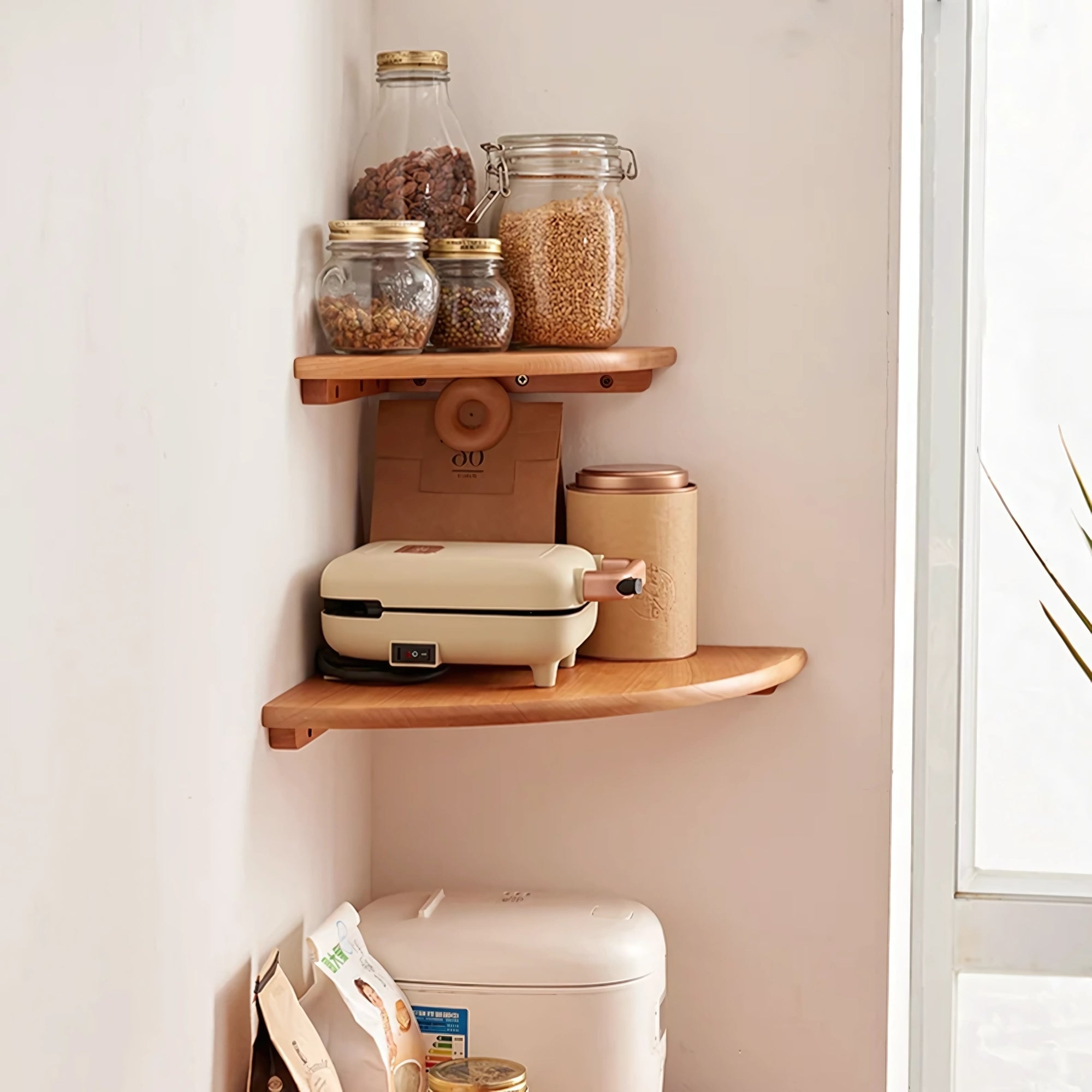 Tila El Yapımı Ahşap Raf 3'Lü Set