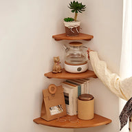 Tila El Yapımı Ahşap Raf 3'Lü Set-Raf-Vune Concept-NowShopFun