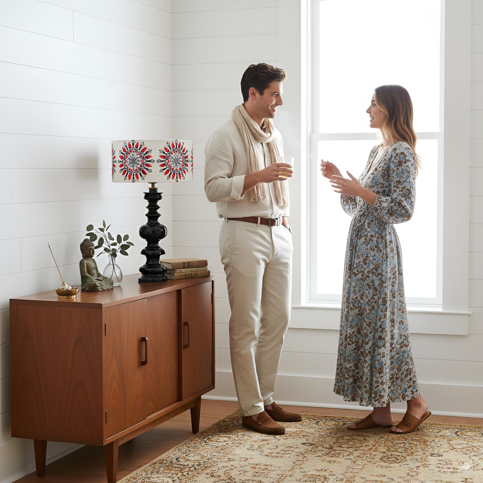 Timba El Yapımı Ahşap Abajur