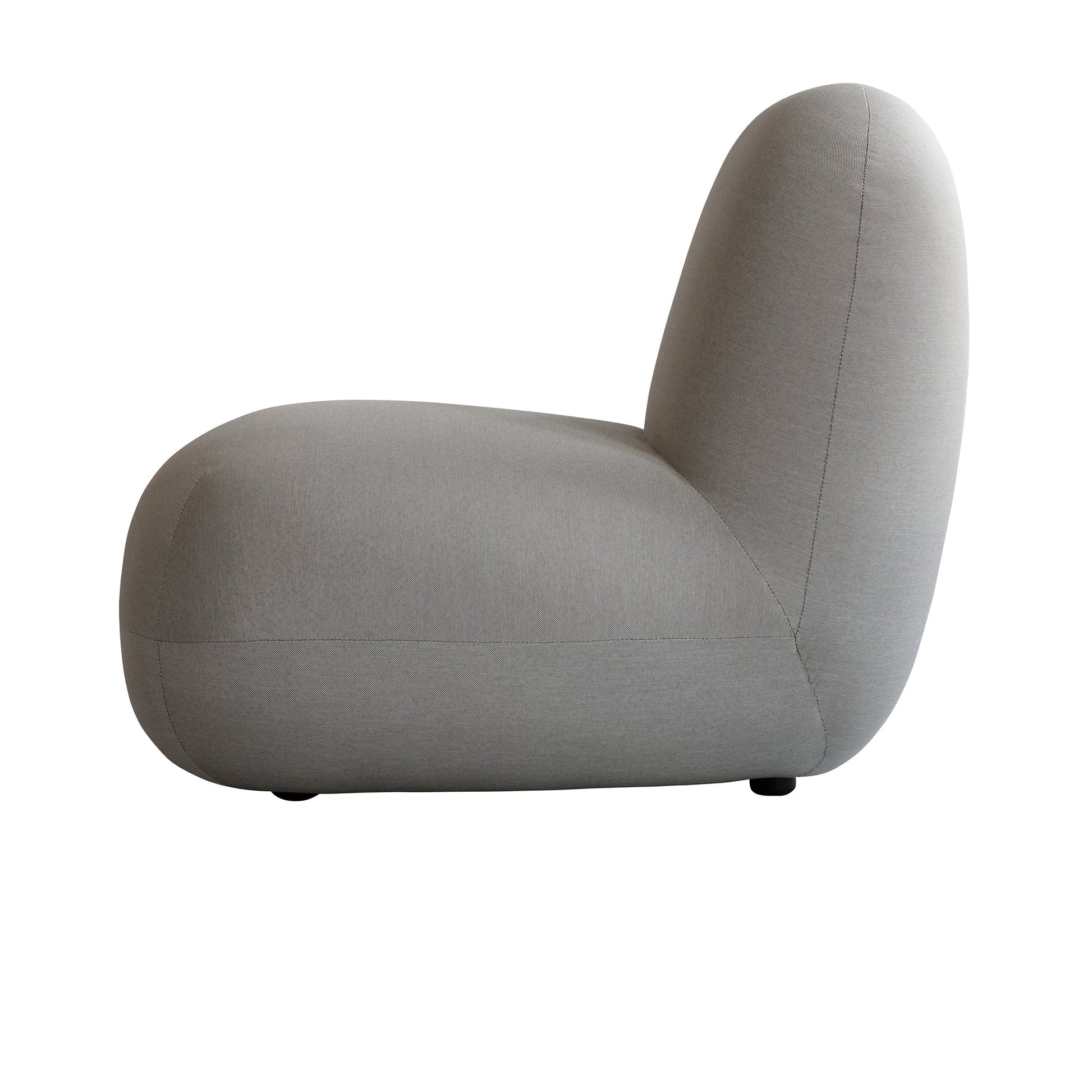 Toe Flat Taupe Kolsuz Kumaş Tekli Koltuk