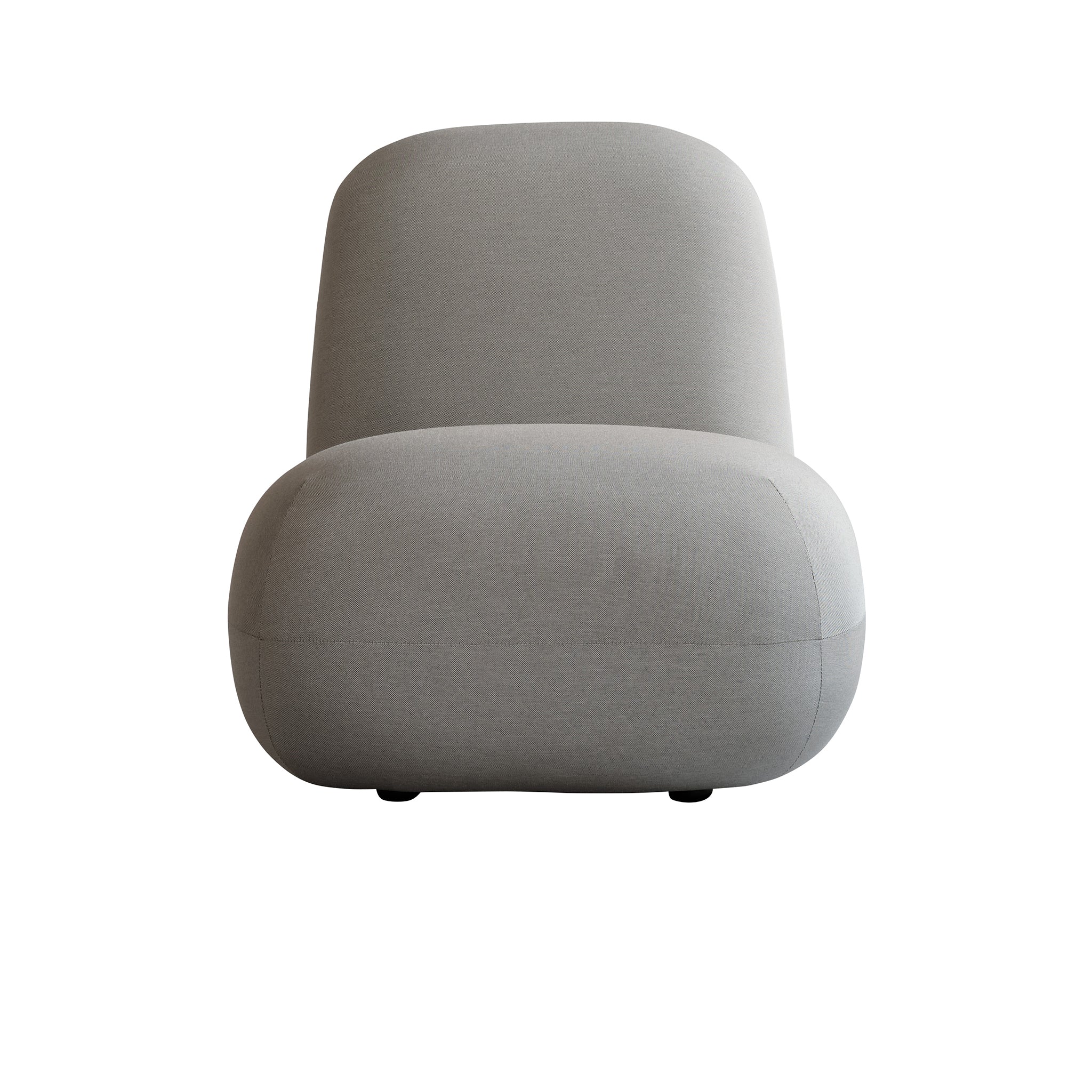 Toe Flat Taupe Kolsuz Kumaş Tekli Koltuk