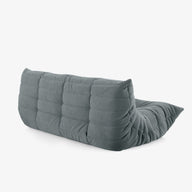 Togo Kolsuz Kanepe - Kadife Kumaş Döşemeli - 2–3 Kişilik-Koltuk-Innature Home-Kırık Beyaz-NowShopFun