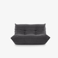 Togo Kolsuz Kanepe - Kadife Kumaş Döşemeli - 2 Kişilik-Koltuk-Innature Home-Kırık Beyaz-NowShopFun