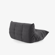 Togo Kolsuz Kanepe - Kadife Kumaş Döşemeli - 2 Kişilik-Koltuk-Innature Home-Kırık Beyaz-NowShopFun