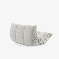 Togo Kolsuz Kanepe - Kadife Kumaş Döşemeli - 2 Kişilik-Koltuk-Innature Home-Kırık Beyaz-NowShopFun