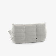 Togo Kolsuz Kanepe - Kadife Kumaş Döşemeli - 2 Kişilik-Koltuk-Innature Home-Kırık Beyaz-NowShopFun