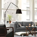 Tolomeo Mega Led Siyah Kumaş Difüzör Yer Aydınlatması