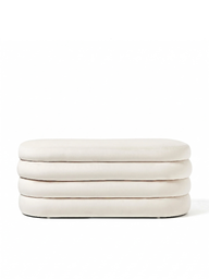 Torino Kadife Bench-Bank-Semya Home-Bej-NowShopFun