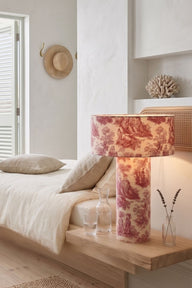 Toscana Abajur-Masa Lambası-Semya Home-Kırmızı-NowShopFun