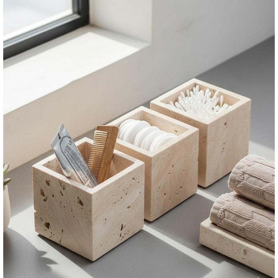 Traverten 3'lü Kutu