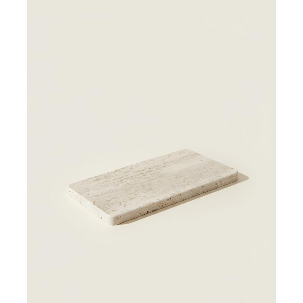 Traverten Düz Tepsi