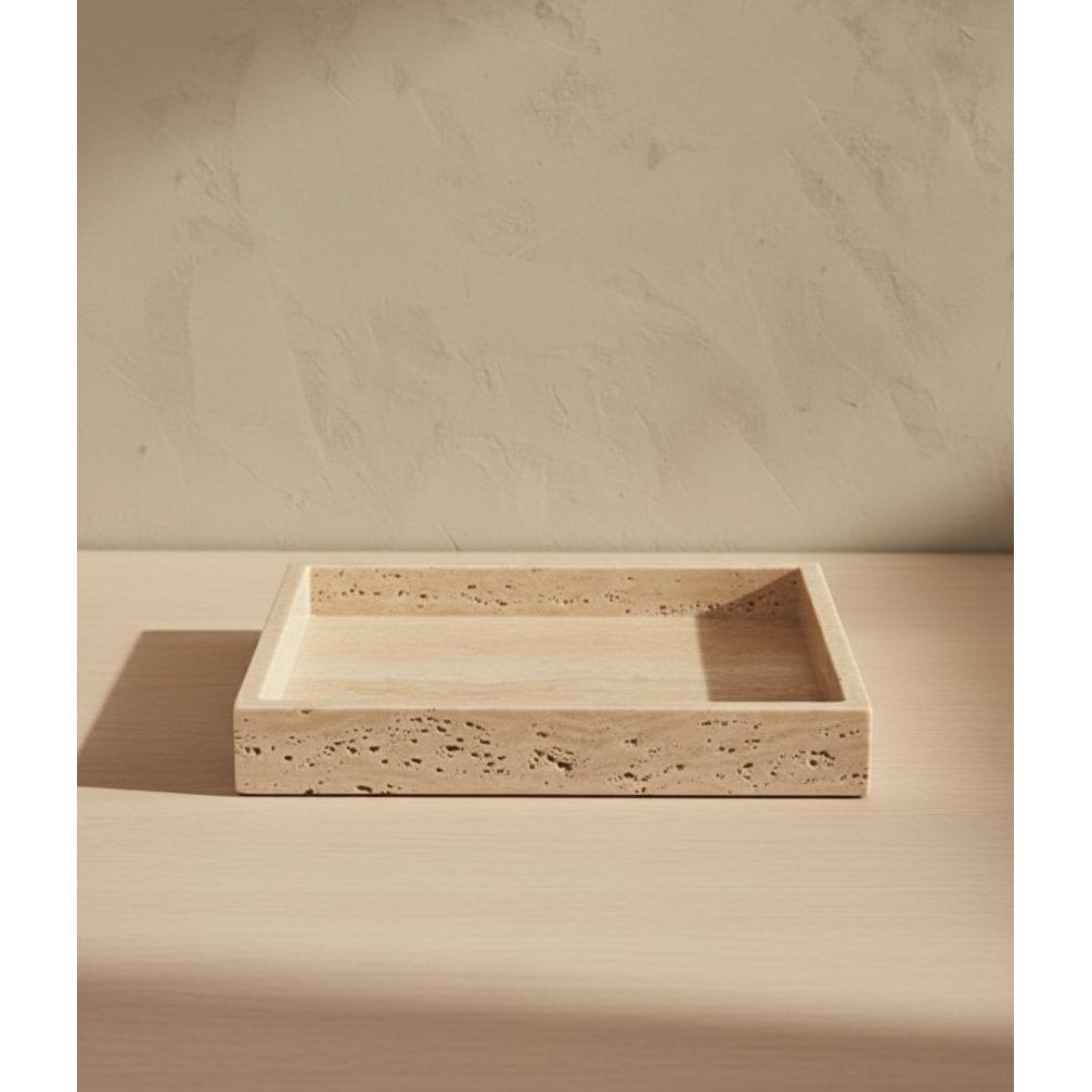 Traverten Kare Tepsi