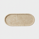 Traverten Oval Tepsi - Sunumluk