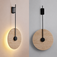 Traverten Uzun Led Aplik-Aplik-Tarz Aydınlatma-Siyah-NowShopFun