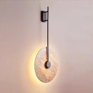 Traverten Uzun Led Aplik-Aplik-Tarz Aydınlatma-Siyah-NowShopFun