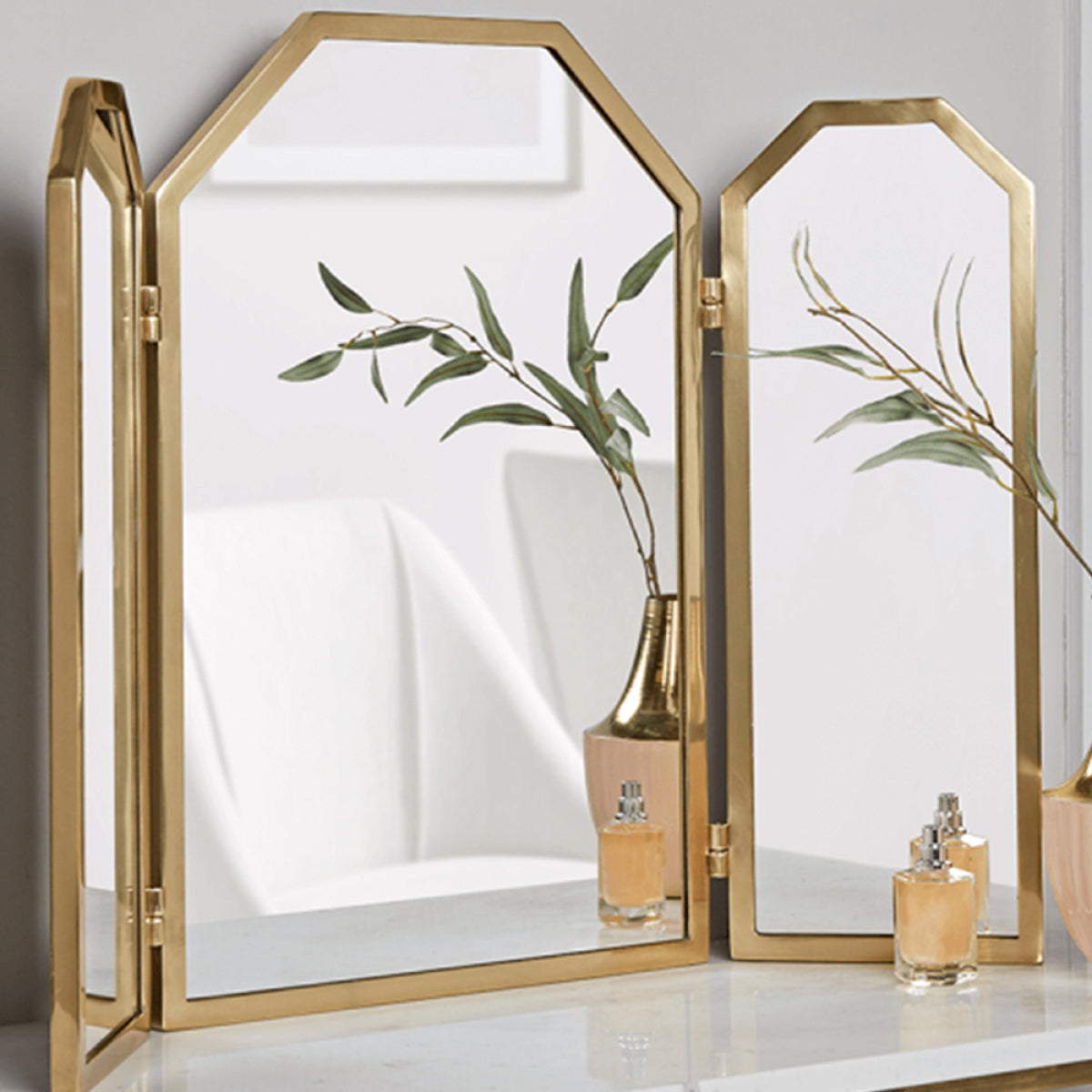 Triomirror Metal Konsol Aynası