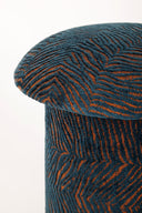 Turquoise Tiger Puf