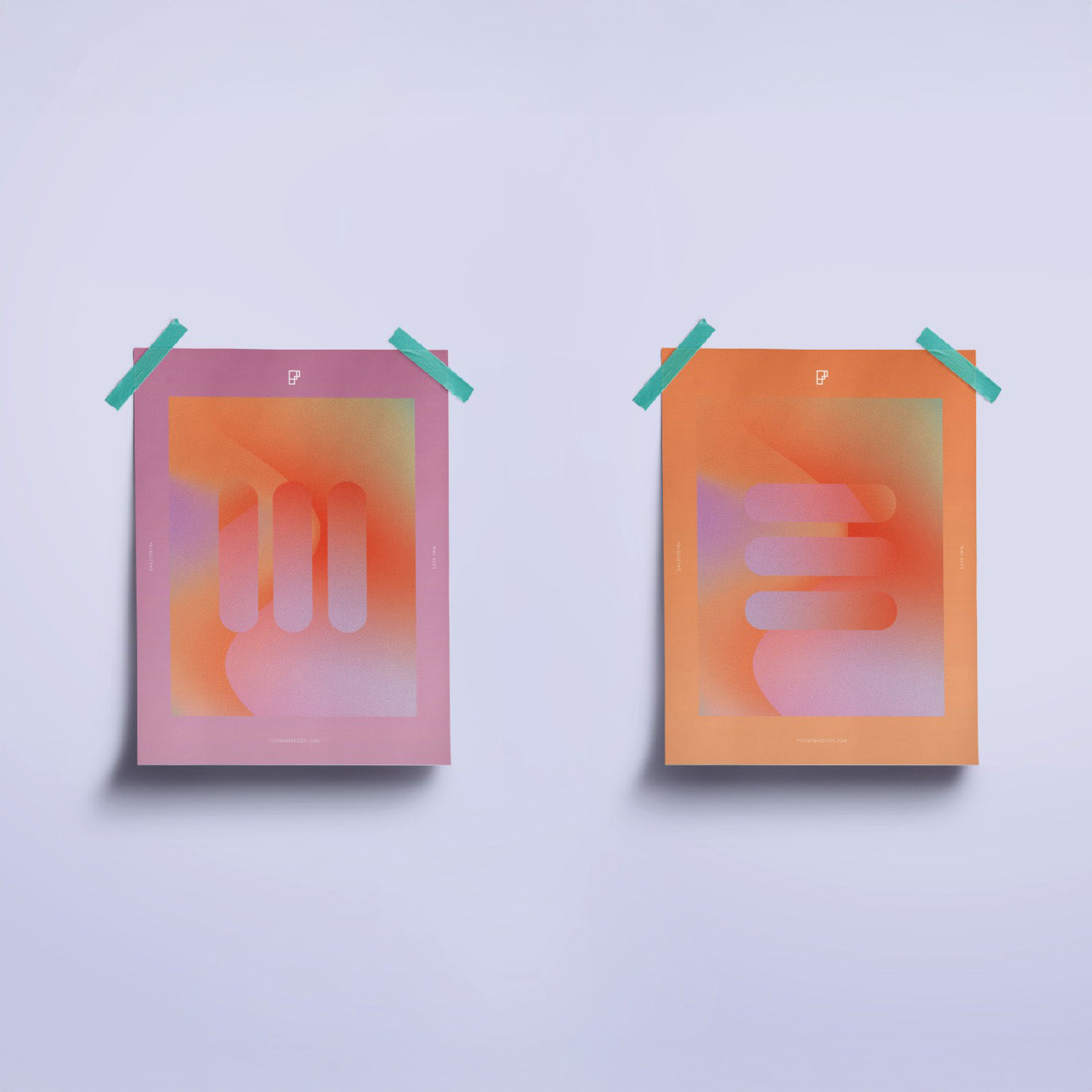 Twins Dijital Poster | 2'Li Set