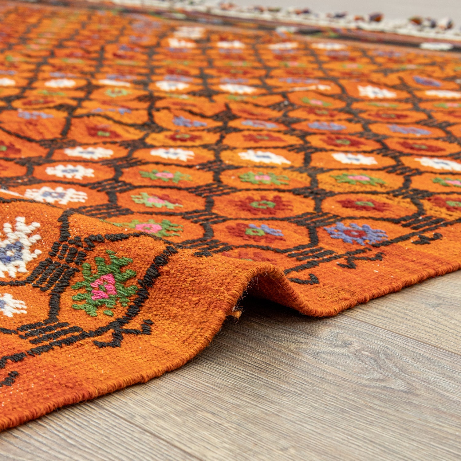 Uraz Geometrik Desenli Cicim Kilim 227X325 Cm