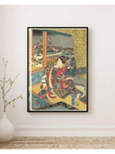 Utagawa Kuniteru - Çiçekler Fine Art Baskı