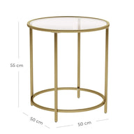 Valencia Gold Metal Yan Sehpa-Yan Sehpa-Modabilya-NowShopFun
