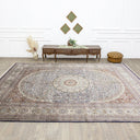 Varamin Madalyon Desenli İpek Halı 305X414 Cm