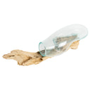 Vazo Ahşaba Cam Üfleme Aplik