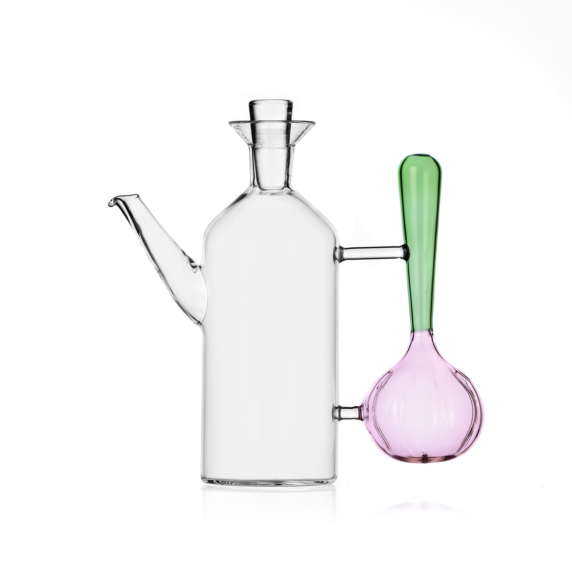 Vegetables Koleksiyonu Taze Soğan Figürlü Saplı Cam Yağ Şişesi (500Ml)