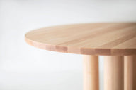 Velora Round | Masif Ahşap Yuvarlak Masa-Yemek Masası-Innature Home-NowShopFun