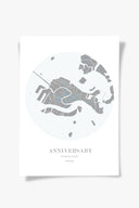 Venice Şehir Haritası Poster