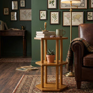 Vera 3 Katlı Altıgen Yan Sehpa-Yan Sehpa-Furnirem-Medium-NowShopFun