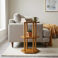 Vera 3 Katlı Altıgen Yan Sehpa-Yan Sehpa-Furnirem-Medium-NowShopFun
