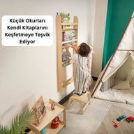 Viki Montessori Duvara Monte Kitaplık