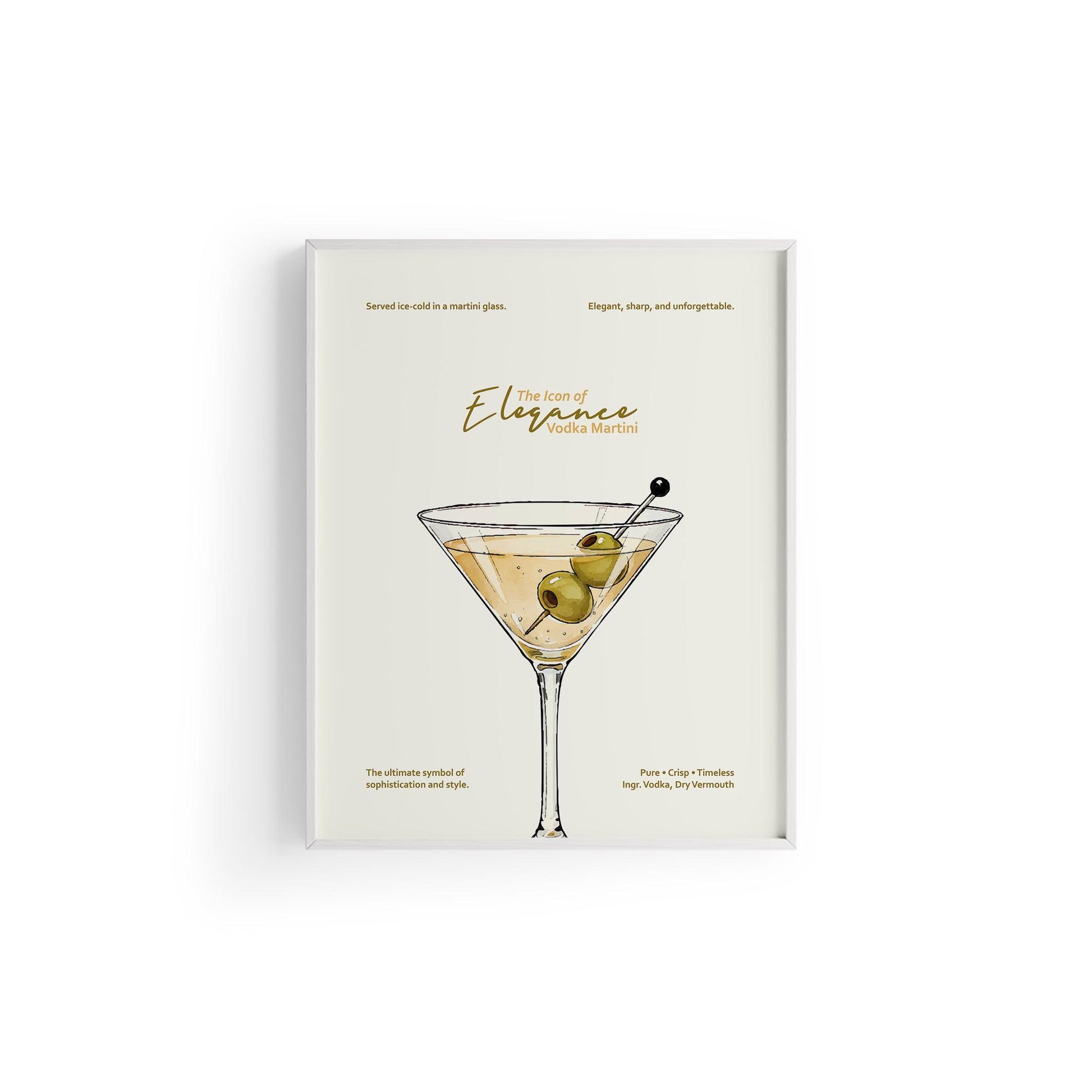 Vodka Martini Kokteyl Posteri